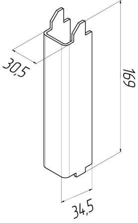 RIVO 100025 Parts Комплект опорных стоек, 2 шт.